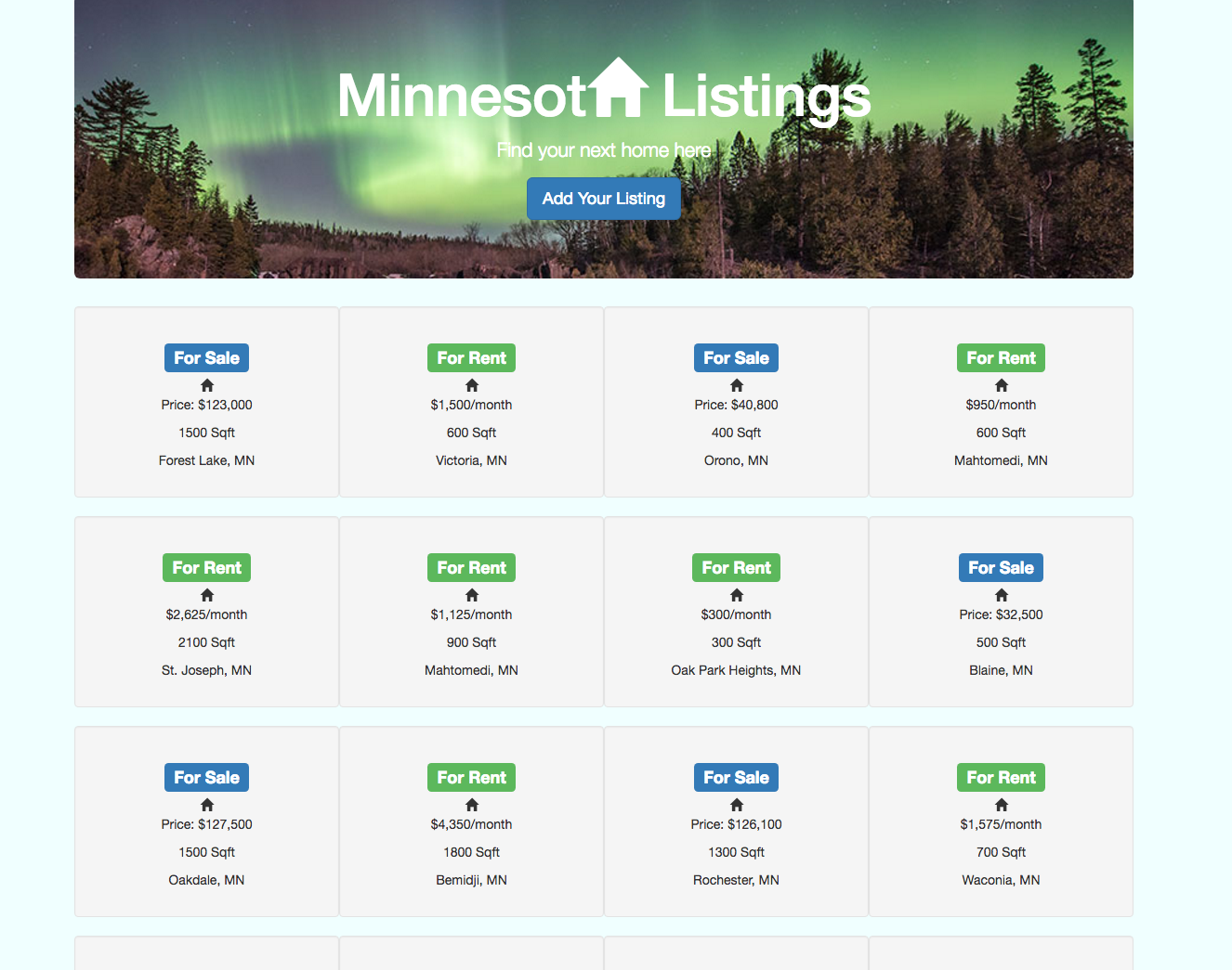 Minnesota Listings